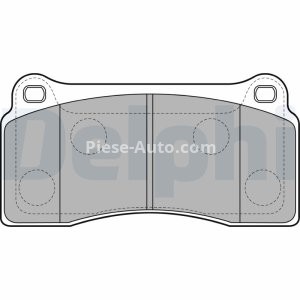 Set plăcuțe frână față, DELPHI , pentru: FERRARI F40, F50 TARGA; JAGUAR XJ, XK 8; NISSAN GT-R 3.0-4.7 02.88-