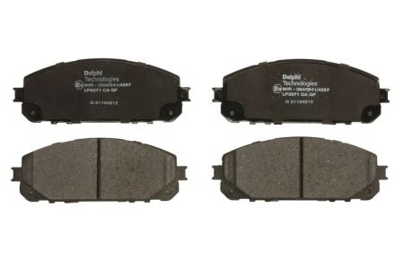 Set plăcuțe frână față, DELPHI , pentru: JEEP CHEROKEE 2.0-3.2 11.13-