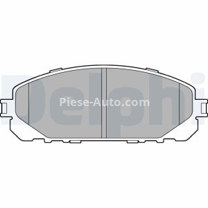 Set plăcuțe frână față, DELPHI , pentru: JEEP CHEROKEE 2.0-3.2 11.13- 3