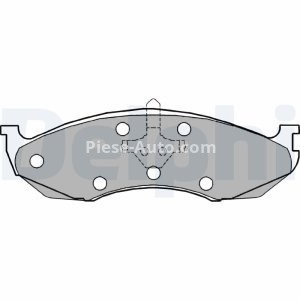 Set plăcuțe frână față, DELPHI , pentru: JEEP CHEROKEE, COVWCHE, GRAND CHEROKEE I, WRANGLER I, WRANGLER II, WRANGLER III; KIA CARNIVAL I 2.1D-5.9 10.84- 3