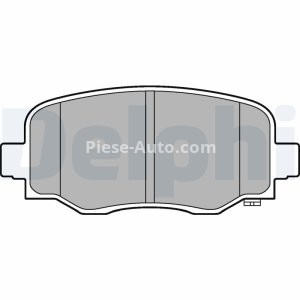 Set plăcuțe frână spate, DELPHI , pentru: JEEP CHEROKEE 2.0-3.2 11.13-