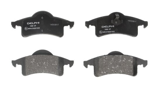 Set plăcuțe frână spate, DELPHI , pentru: JEEP CHEROKEE, GRAND CHEROKEE I, GRAND CHEROKEE II 2.7D-4.7 09.91-09.05