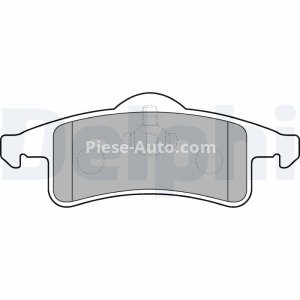 Set plăcuțe frână spate, DELPHI , pentru: JEEP CHEROKEE, GRAND CHEROKEE I, GRAND CHEROKEE II 2.7D-4.7 09.91-09.05