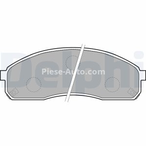 Set plăcuțe frână față, DELPHI , pentru: KIA BESTA, CARNIVAL I, CARNIVAL II, PREGIO, PREGIO II 2.5-2.9D 08.95-
