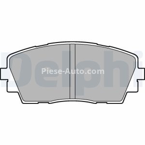 Set plăcuțe frână față, DELPHI , pentru: KIA PICANTO II 1.0/1.0LPG/1.2 05.11-03.17 3