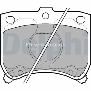 Set plăcuțe frână față, DELPHI , pentru: KIA PRIDE; MAZDA 121 I, 121 II, 323 F IV 1.1-1.6 10.87-09.01