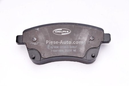 Set plăcuțe frână față, DELPHI (cu accesorii; cu un tampon de amortizare), pentru: KIA VENGA 1.4-1.6D 02.10-