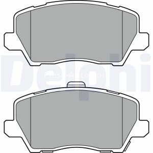 Set plăcuțe frână față, DELPHI (cu un tampon de amortizare), pentru: KIA PICANTO III 1.0/1.2 03.17-