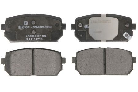 Set plăcuțe frână spate, DELPHI , pentru: KIA CARENS II, CARENS III 1.6-2.0LPG 07.02-