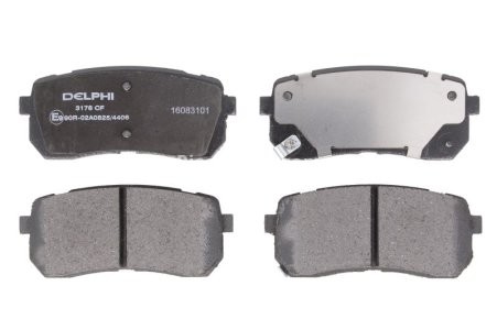 Set plăcuțe frână spate, DELPHI , pentru: KIA CARNIVAL II, SORENTO III 2.0D-3.5 10.01-