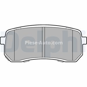 Set plăcuțe frână spate, DELPHI , pentru: KIA CARNIVAL II, SORENTO III 2.0D-3.5 10.01-