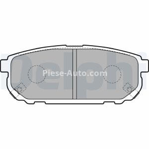 Set plăcuțe frână spate, DELPHI , pentru: KIA SORENTO I 2.4-3.5 08.02-12.11 3