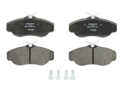 Set plăcuțe frână față, DELPHI , pentru: LAND ROVER DISCOVERY II, RANGE ROVER II 2.5D-4.6 07.94-06.04 3