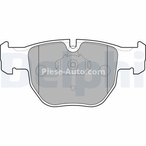 Set plăcuțe frână față, DELPHI (cu un tampon de amortizare), pentru: LAND ROVER DISCOVERY II, RANGE ROVER III 2.5D-4.4 11.98-08.12
