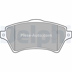 Set plăcuțe frână față, DELPHI (cu un tampon de amortizare), pentru: LAND ROVER FREELANDER I 1.8/2.0D/2.5 02.98-10.06 3