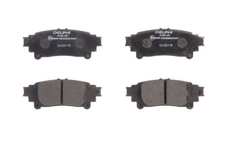 Set plăcuțe frână spate, DELPHI , pentru: LEXUS GS, IS III, RC 2.0-3.5H 12.11-