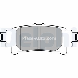Set plăcuțe frână spate, DELPHI , pentru: LEXUS GS, IS III, RC 2.0-3.5H 12.11- 3