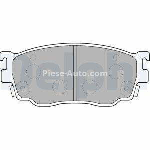 Set plăcuțe frână față, DELPHI , pentru: MAZDA 323 F V, 323 F VI, 323 S VI, 6, 626 V, PREMACY 1.4-2.3 08.94-02.08 3
