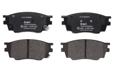 Set plăcuțe frână față, DELPHI , pentru: MAZDA 6 1.8 08.02-08.07