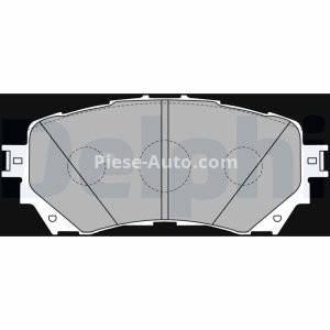 Set plăcuțe frână față, DELPHI , pentru: MAZDA 6, 6/KOMBI 2.0/2.2D/2.5 08.12-
