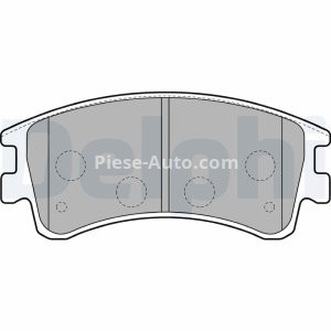 Set plăcuțe frână față, DELPHI , pentru: MAZDA 6; ROVER 75, 75 I 1.8-4.6 01.02-02.08