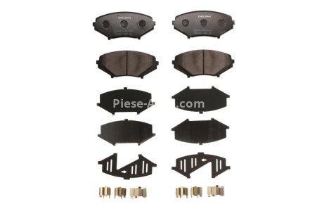 Set plăcuțe frână față, DELPHI (cu accesorii; cu un tampon de amortizare), pentru: MAZDA RX-8 1.3 08.03-06.12