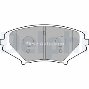 Set plăcuțe frână față, DELPHI (cu accesorii; cu un tampon de amortizare), pentru: MAZDA RX-8 1.3 08.03-06.12