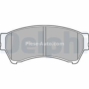 Set plăcuțe frână față, DELPHI (fara optionale), pentru: MAZDA 6 1.8-2.5 08.07-07.13 3