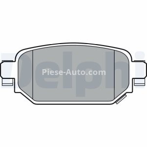 Set plăcuțe frână spate, DELPHI , pentru: MAZDA 3, CX-3 1.5-2.2D 07.13-