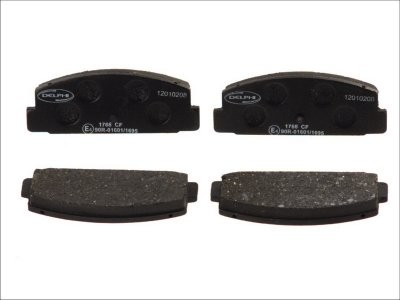 Set plăcuțe frână spate, DELPHI , pentru: MAZDA 323 F V, 323 F VI, 6; MITSUBISHI GALANT IV 1.8-2.5 09.80-07.13
