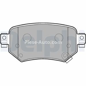 Set plăcuțe frână spate, DELPHI , pentru: MAZDA 6, 6/KOMBI 2.0/2.2D/2.5 08.12-