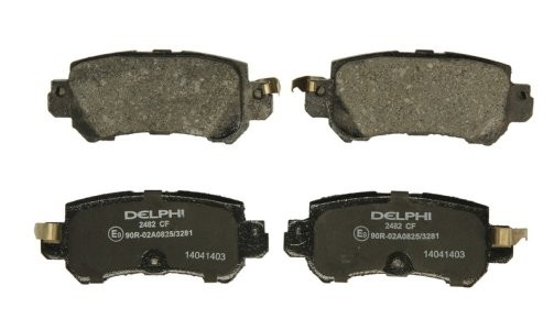 Set plăcuțe frână spate, DELPHI (cu un tampon de amortizare), pentru: MAZDA CX-3, CX-5 1.5D-2.5 11.11-