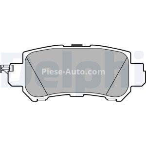Set plăcuțe frână spate, DELPHI (cu un tampon de amortizare), pentru: MAZDA CX-3, CX-5 1.5D-2.5 11.11-