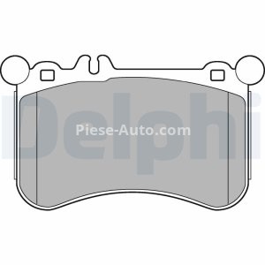 Set plăcuțe frână față, DELPHI , pentru: MERCEDES CLS (C218), CLS SHOOTING BRAKE (X218), E T-MODEL (S212), S (C216), S (W221), SLC (R172), SLK (R172) 3.0/4.7/5.5 02.11- 2