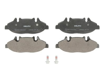Set plăcuțe frână față, DELPHI , pentru: MERCEDES MARCO POLO CAMPER (W447), VIANO (W639), VITO / MIXTO (W639), VITO TOURER (W447), VITO (W639) 1.6D-Electric 09.03- 3