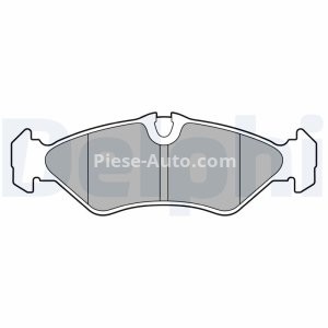 Set plăcuțe frână spate, DELPHI , pentru: MERCEDES SPRINTER 2-T (B901, B902); VW LT 28-35 II, LT 28-46 II 2.1D-2.9D 01.95-07.06 1