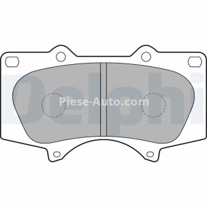 Set plăcuțe frână față, DELPHI , pentru: MITSUBISHI PAJERO IV; TOYOTA 4 RUNNER IV, 4 RUNNER V, FJ CRUISER, FORTUNER, HILUX, HILUX VII, HILUX VIII, LAND CRUISER 2.4D-5.7 02.99-