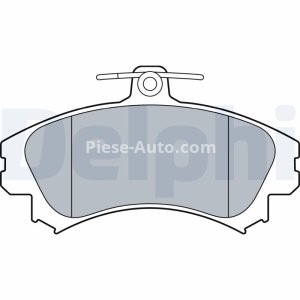 Set plăcuțe frână față, DELPHI , pentru: MITSUBISHI COLT CZC VI, COLT VI; SMART FORFOUR 1.1-1.5D 01.04-06.12