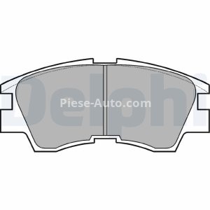 Set plăcuțe frână față, DELPHI , pentru: MITSUBISHI COLT III, GALANT V, GALANT VI, L 300 / DELICA II, L 300 III, L200, LANCER III, LANCER IV, PAJERO I, PAJERO II, PAJERO SPORT I 1.3-3.5 01.83- 3