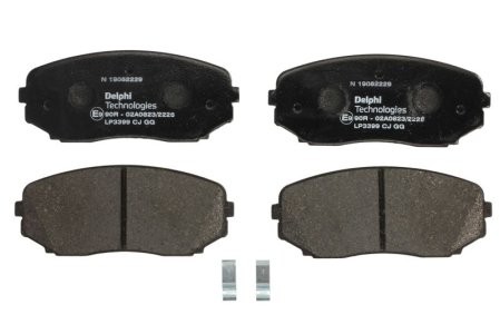 Set plăcuțe frână față, DELPHI , pentru: MITSUBISHI ECLIPSE CROSS, OUTLANDER III, PAJERO SPORT III 1.5-2.4H 08.15-