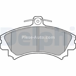 Set plăcuțe frână față, DELPHI , pentru: VOLVO S40 I, V40; MITSUBISHI CARISMA, COLT CZC VI, COLT VI, SPACE STAR; SMART FORFOUR 1.3-2.0 07.95-06.12
