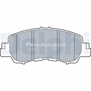Set plăcuțe frână față, DELPHI (fara optionale), pentru: MITSUBISHI ECLIPSE CROSS 1.5/2.0/2.2D 10.17-