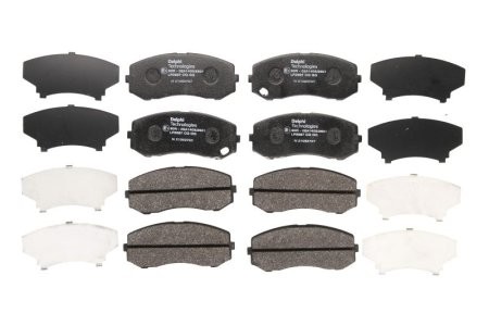 Set plăcuțe frână față / spate, DELPHI, pentru: MITSUBISHI CANTER (FB7, FB8, FE7, FE8) VII, CANTER (FE5, FE6) VI 3.0D/3.9D/4.9D 08.01-
