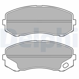 Set plăcuțe frână față / spate, DELPHI, pentru: MITSUBISHI CANTER (FB7, FB8, FE7, FE8) VII, CANTER (FE5, FE6) VI 3.0D/3.9D/4.9D 08.01- 3