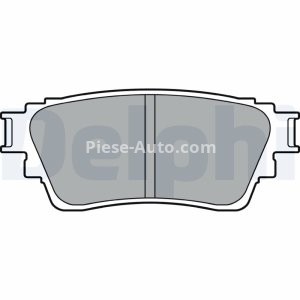 Set plăcuțe frână spate, DELPHI , pentru: MITSUBISHI ECLIPSE CROSS, OUTLANDER III 1.5-2.4H 08.12-