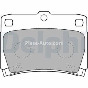 Set plăcuțe frână spate, DELPHI , pentru: MITSUBISHI PAJERO II, PAJERO SPORT I, PAJERO SPORT II, PAJERO SPORT III, SIGMA 2.4-3.5 12.90-