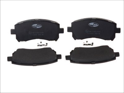 Set plăcuțe frână spate, DELPHI (cu un tampon de amortizare), pentru: MITSUBISHI ENDEAVOR; SUBARU FORESTER, IMPREZA, LEGACY II, LEGACY III, LEGACY OUTBACK, OUTBACK 2.0-3.8 03.94-08.11