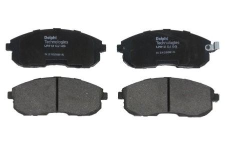 Set plăcuțe frână față, DELPHI , pentru: NISSAN 200SX, ALTIMA, MAXIMA / MAXIMA QX IV, MAXIMA III, SILVIA, TEANA I 1.8-3.5 07.88- 1
