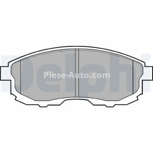 Set plăcuțe frână față, DELPHI , pentru: NISSAN 200SX, ALTIMA, MAXIMA / MAXIMA QX IV, MAXIMA III, SILVIA, TEANA I 1.8-3.5 07.88- 2