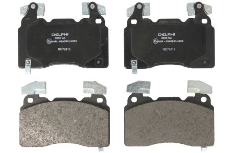 Set plăcuțe frână față, DELPHI (roata de 18 inci), pentru:  OPEL INSIGNIA B, INSIGNIA B COUNTRY, INSIGNIA B GRAND SPORT 1.5-Electric 09.09- 1